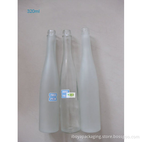 Frosted Juice Glass Bottles